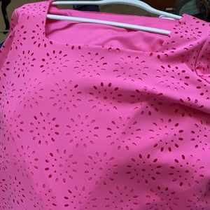 Pink lace blouse
